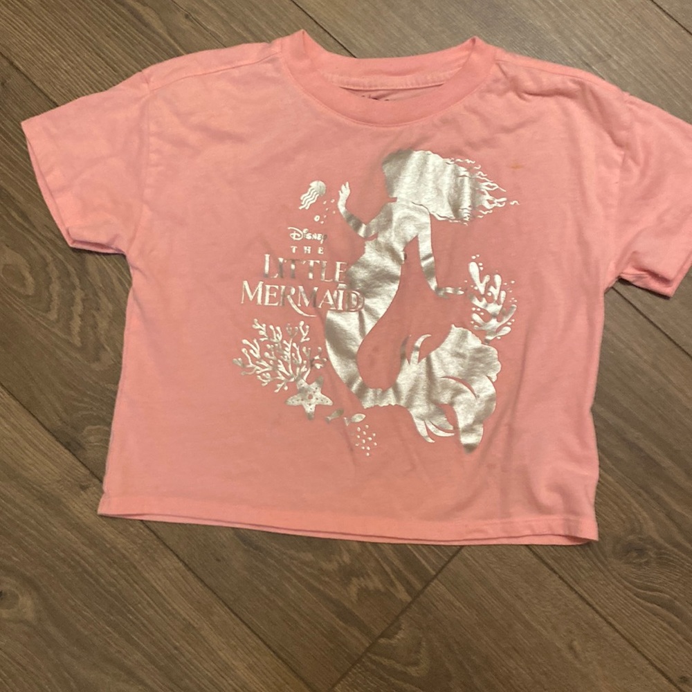 Pink gap kids size small little mermaid T-shirt